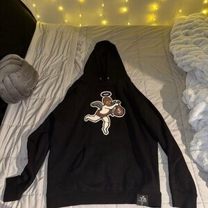 Black Graphic Hoodie